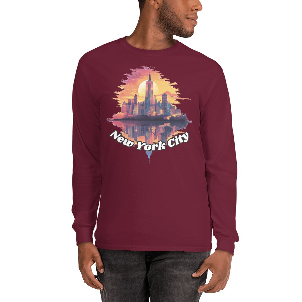 Herren Langarmshirt "New York City" - Artexio