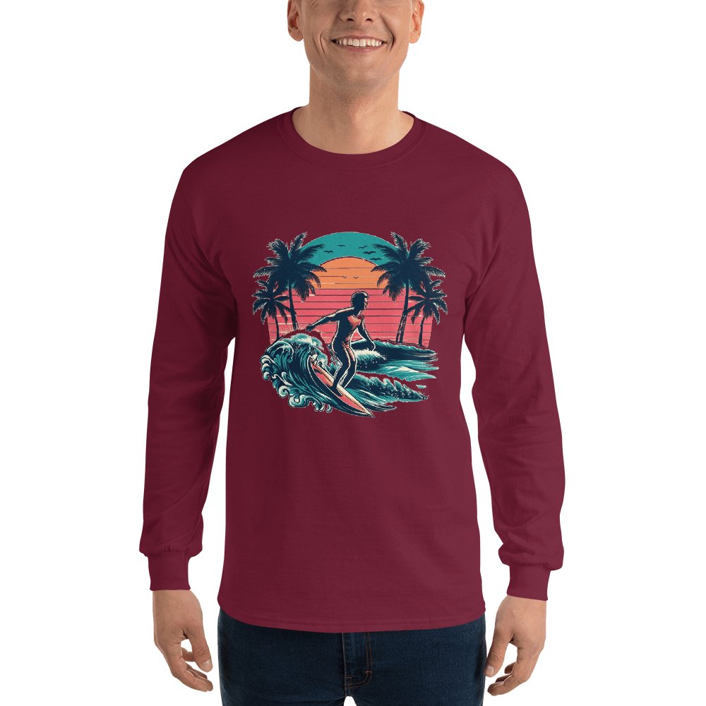 Herren Langarmshirt "Surfing" - Artexio