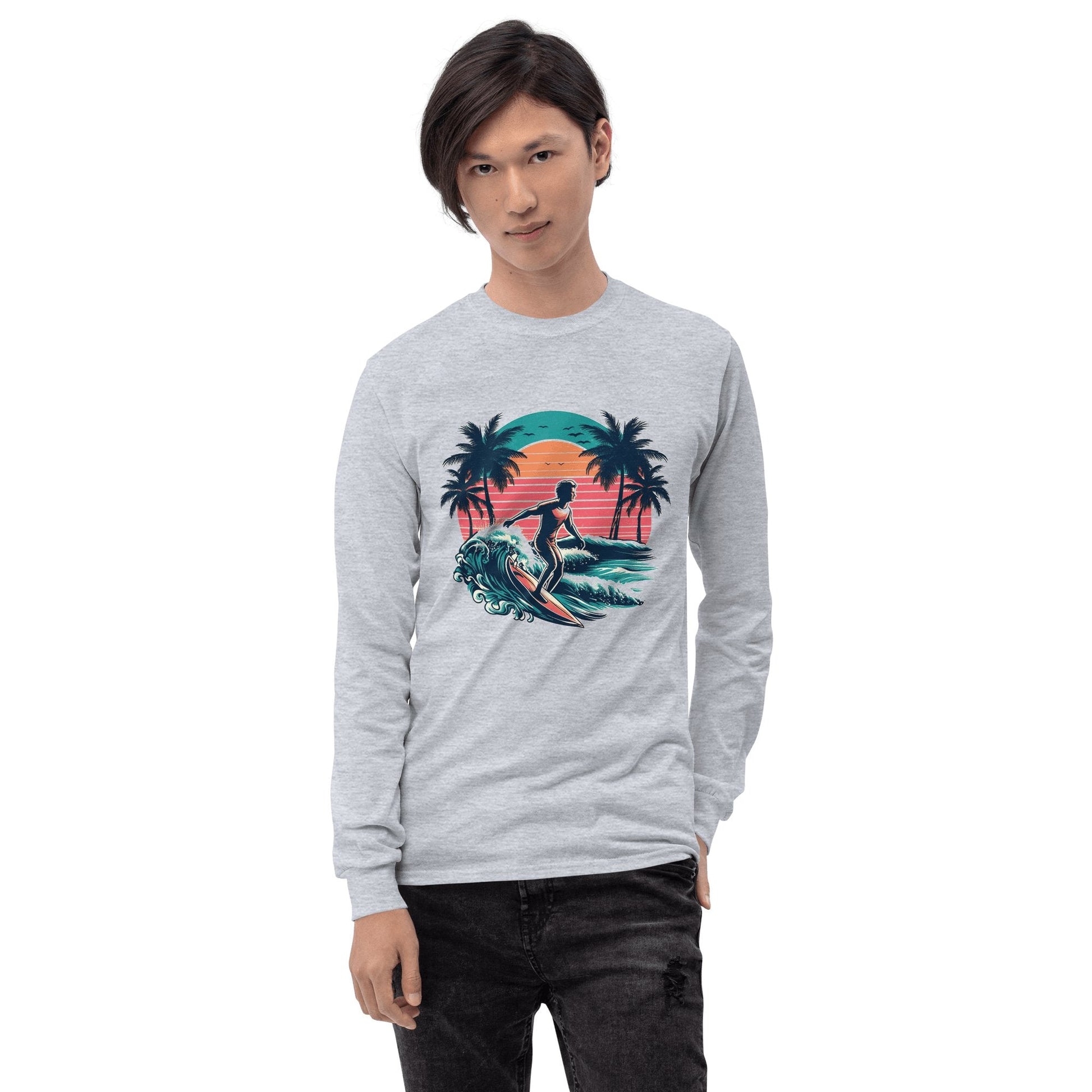 Herren Langarmshirt "Surfing" - Artexio