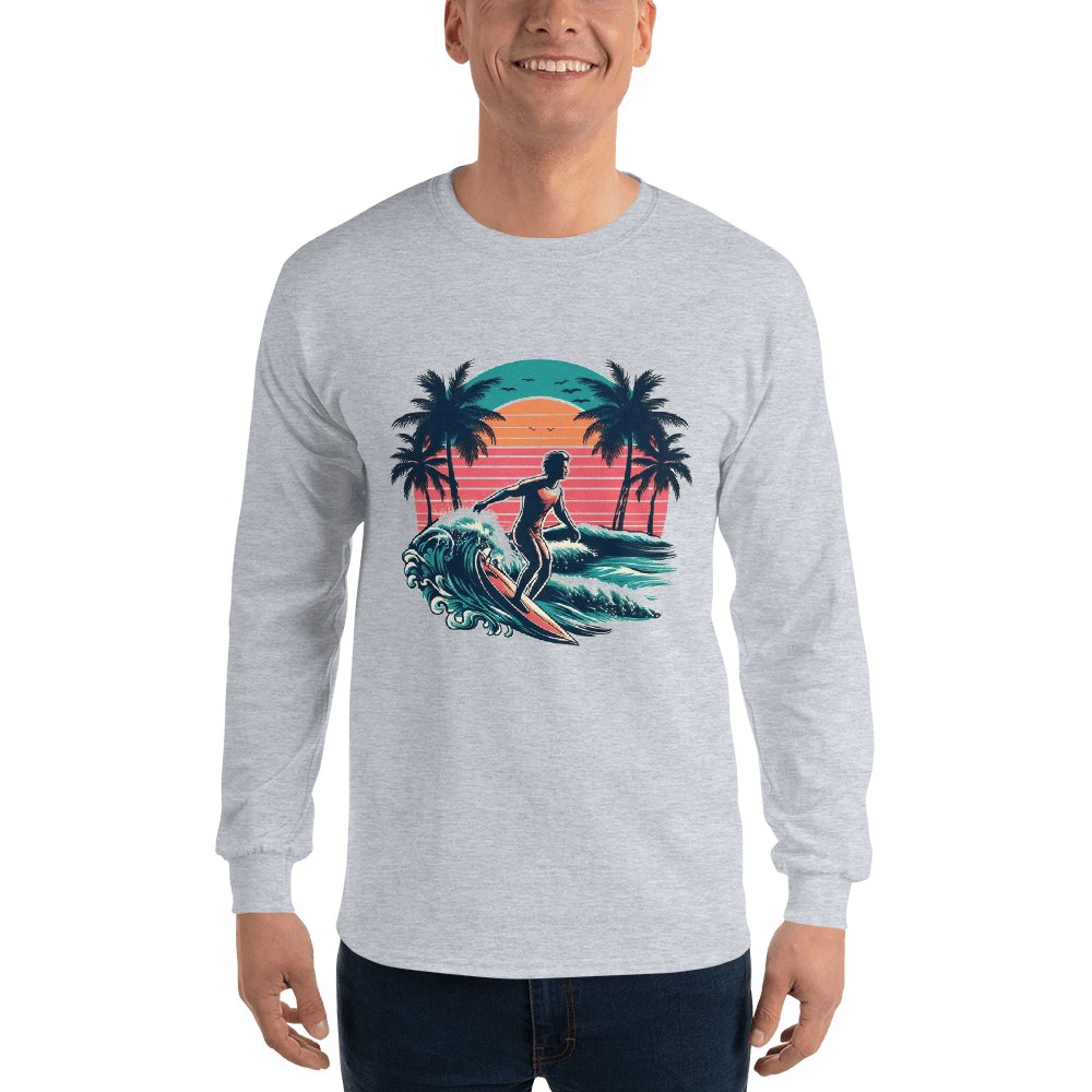 Herren Langarmshirt "Surfing" - Artexio