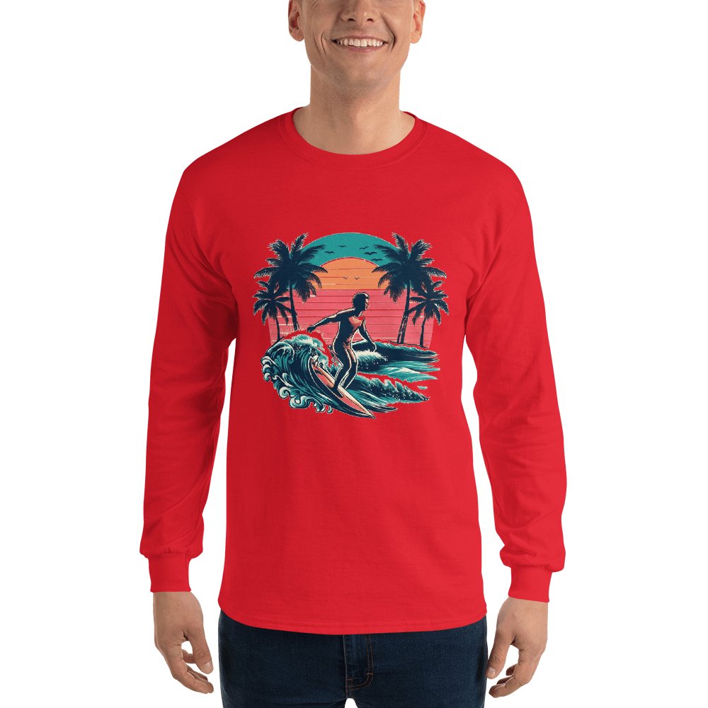 Herren Langarmshirt "Surfing" - Artexio