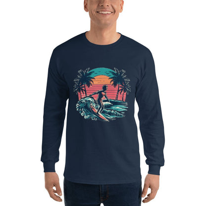 Herren Langarmshirt "Surfing" - Artexio