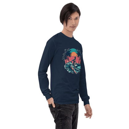 Herren Langarmshirt "Surfing" - Artexio