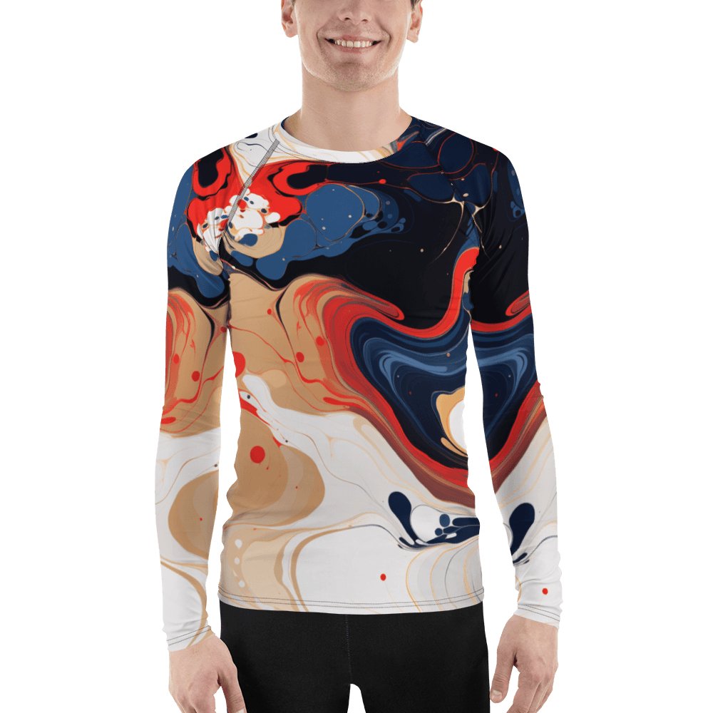 Herren Rash Guard "Color Swirl" - Artexio