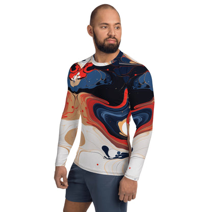 Herren Rash Guard "Color Swirl" - Artexio