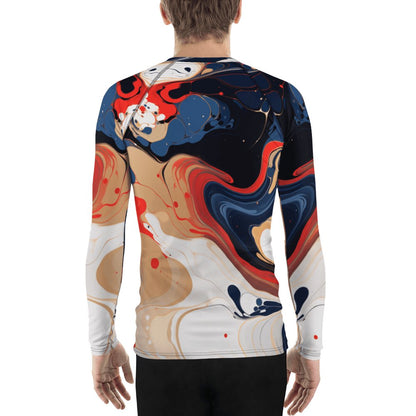 Herren Rash Guard "Color Swirl" - Artexio