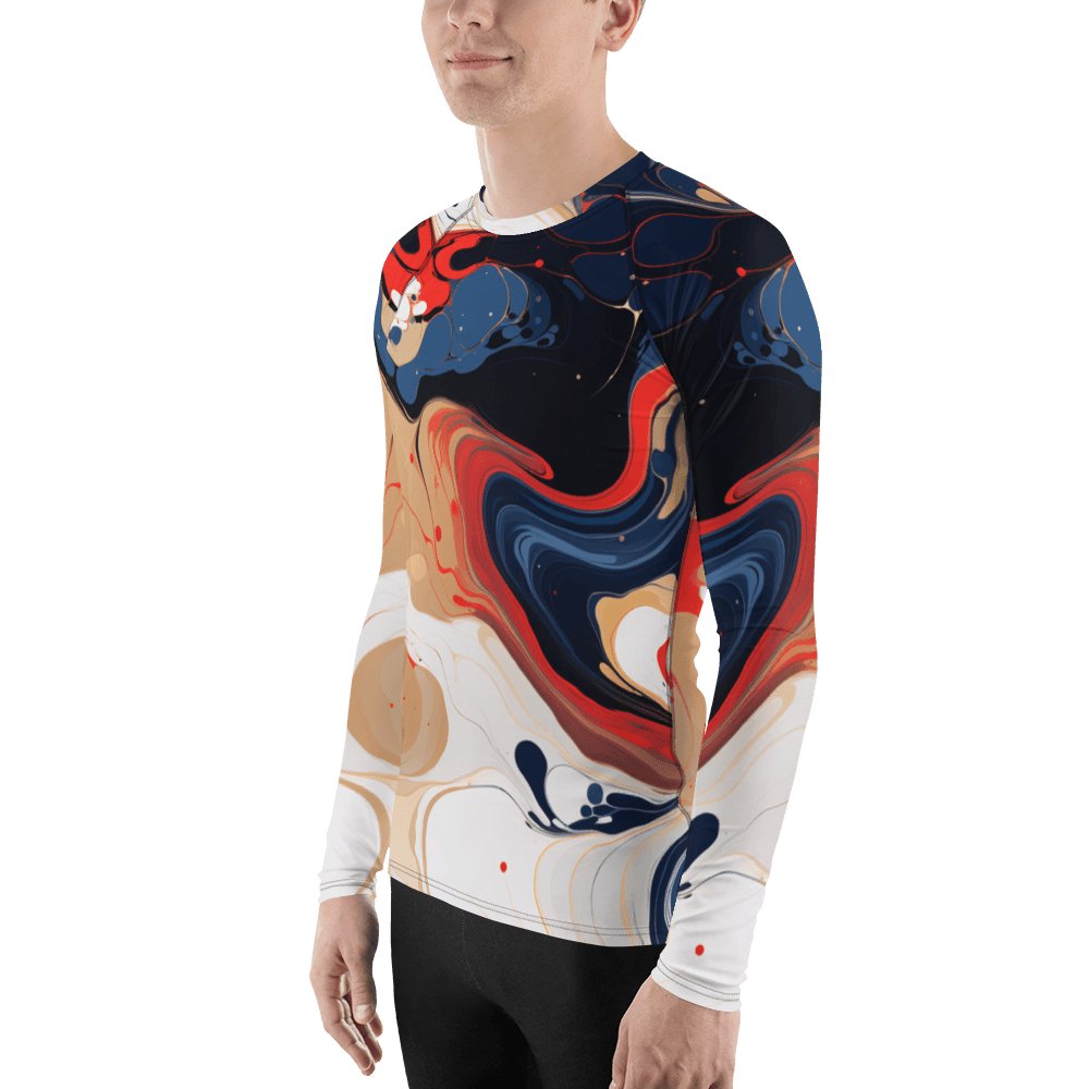 Herren Rash Guard "Color Swirl" - Artexio