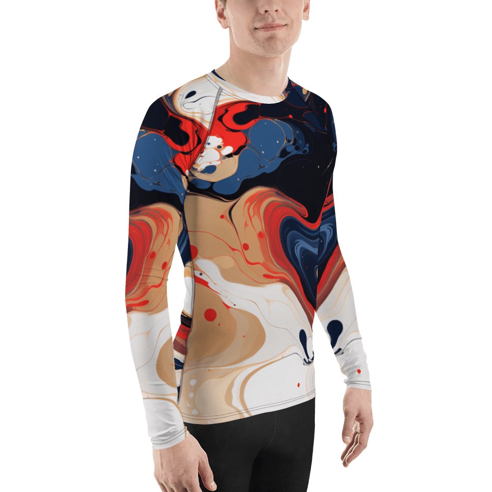 Herren Rash Guard "Color Swirl" - Artexio