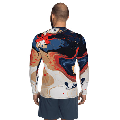 Herren Rash Guard "Color Swirl" - Artexio