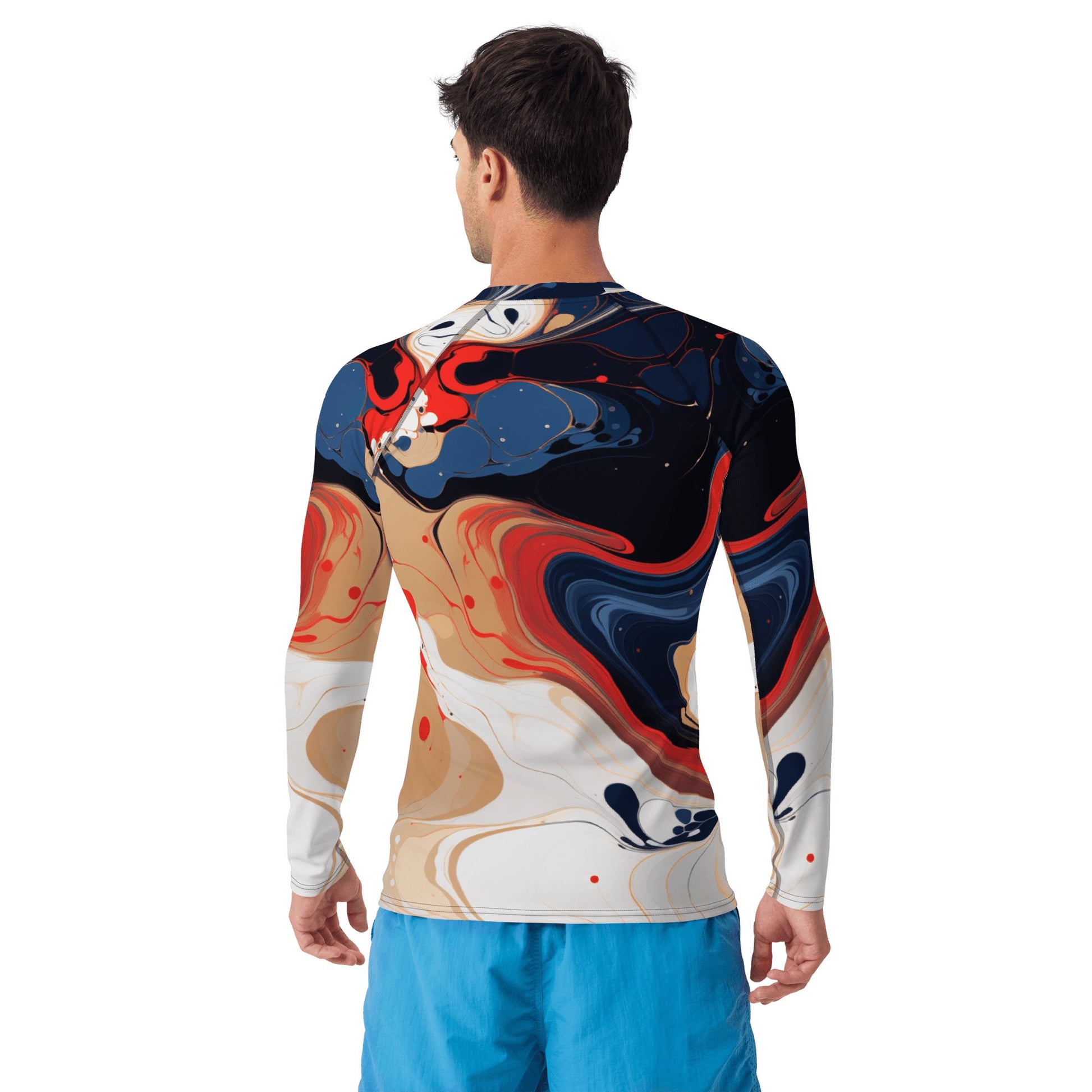 Herren Rash Guard "Color Swirl" - Artexio