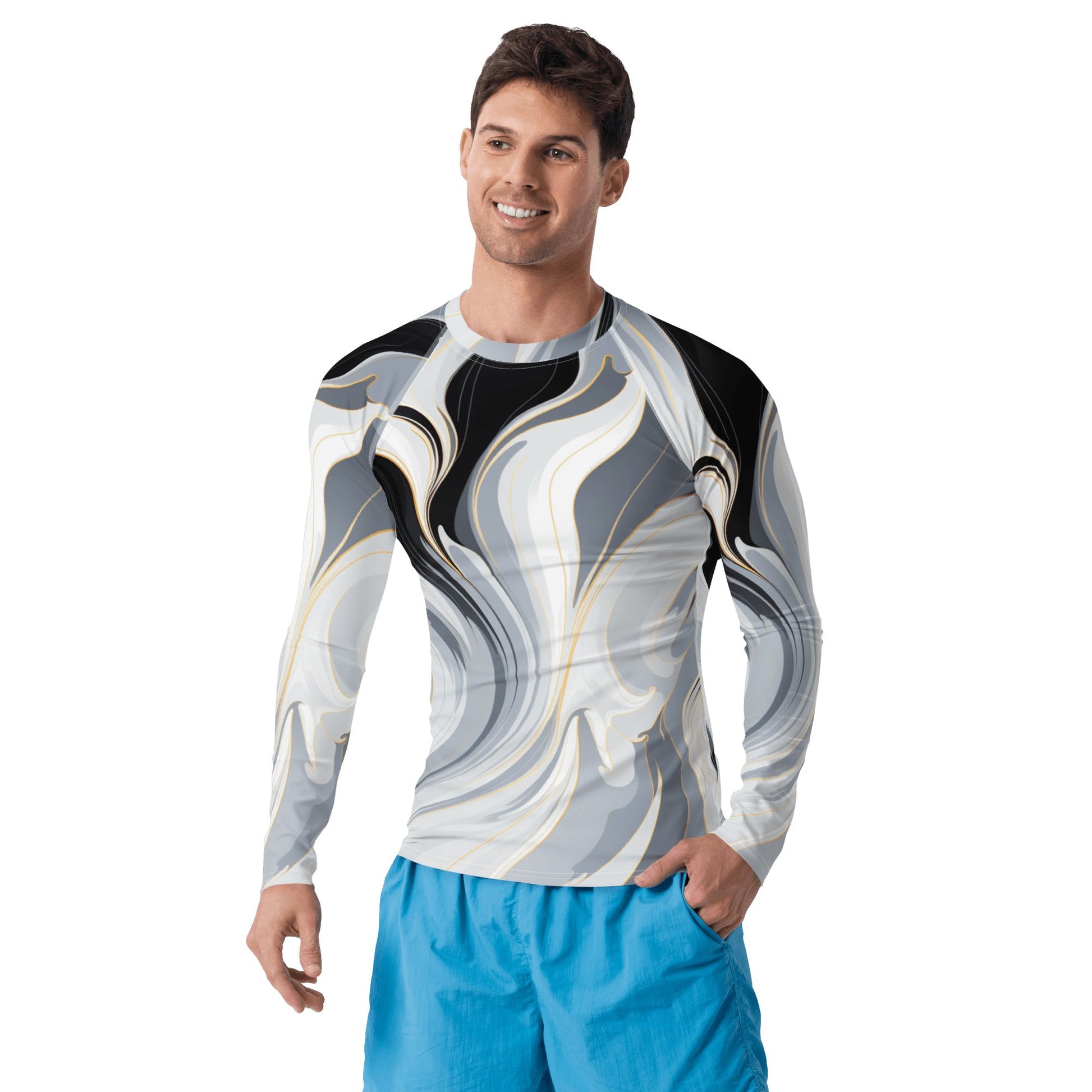 Herren Rash Guard "Ethereal Flow" - Artexio