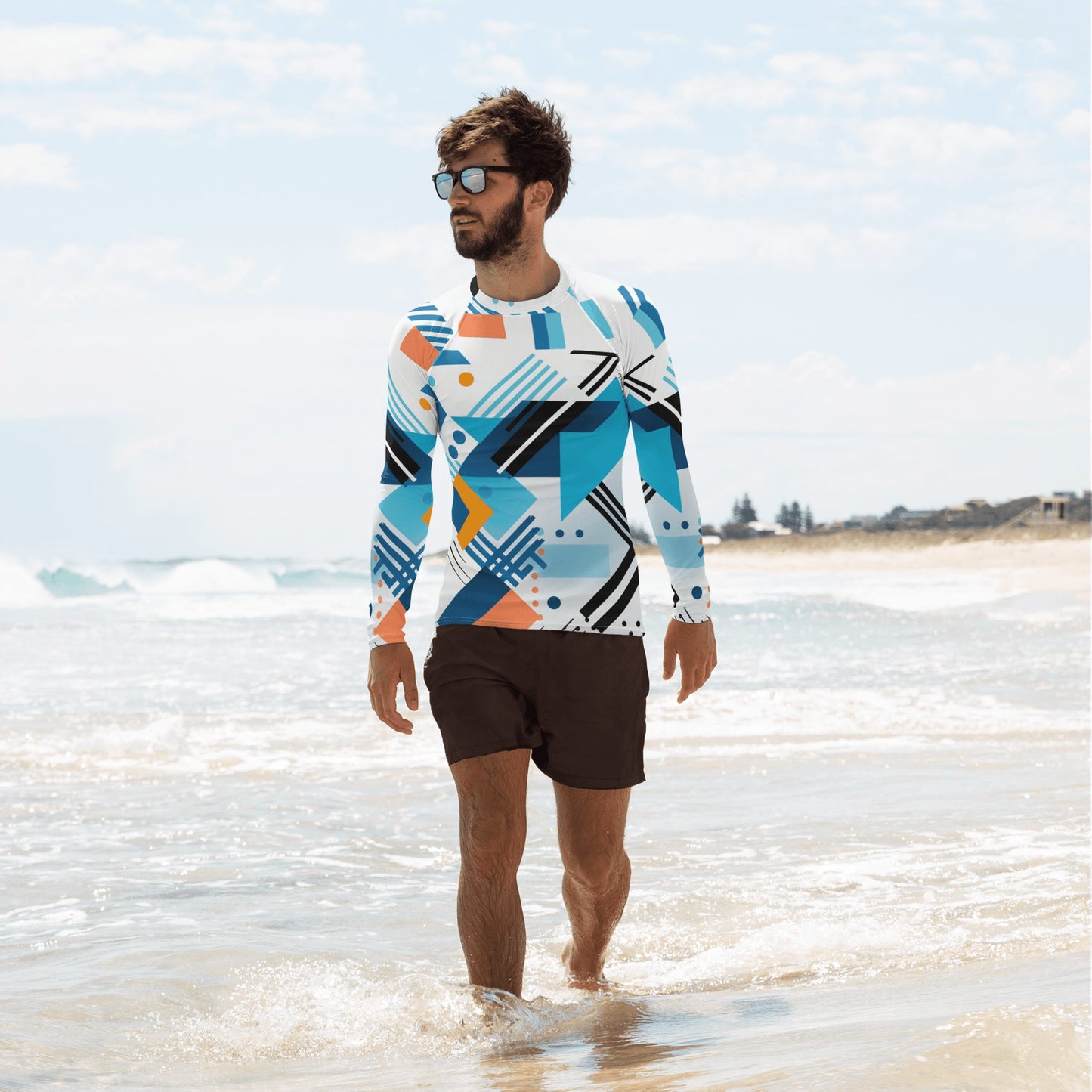 Herren Rash Guard "Geometric Harmony" - Artexio