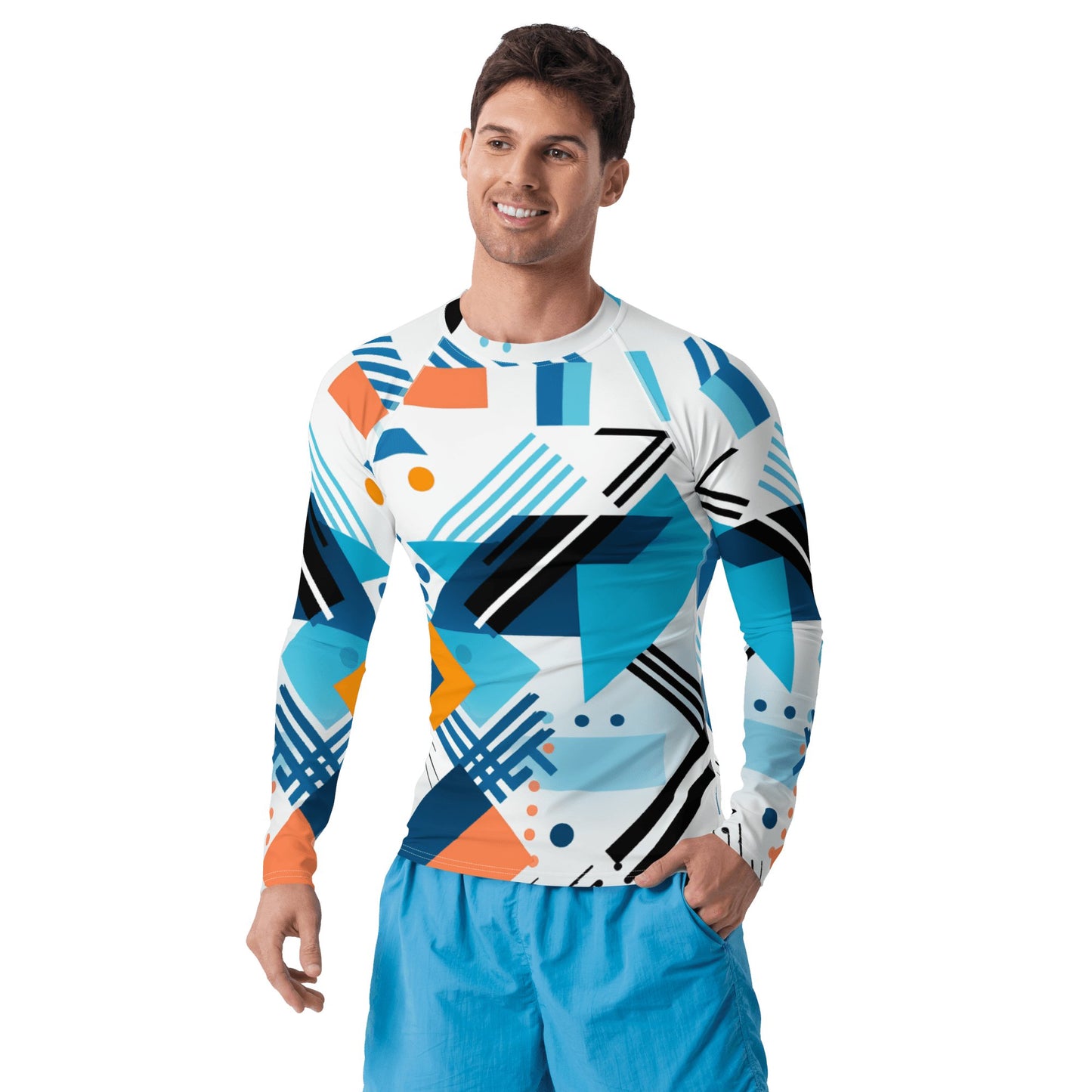 Herren Rash Guard "Geometric Harmony" - Artexio