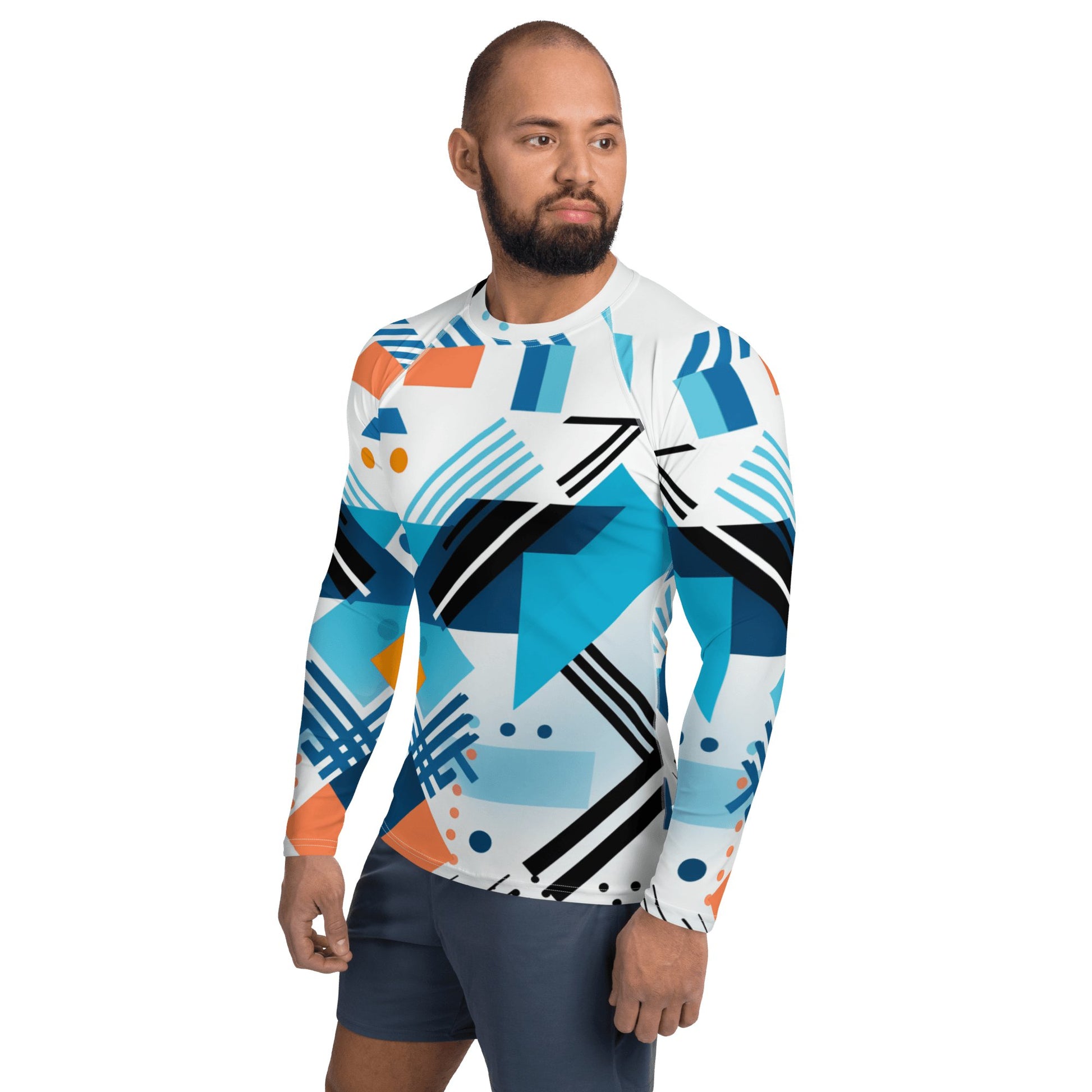 Herren Rash Guard "Geometric Harmony" - Artexio