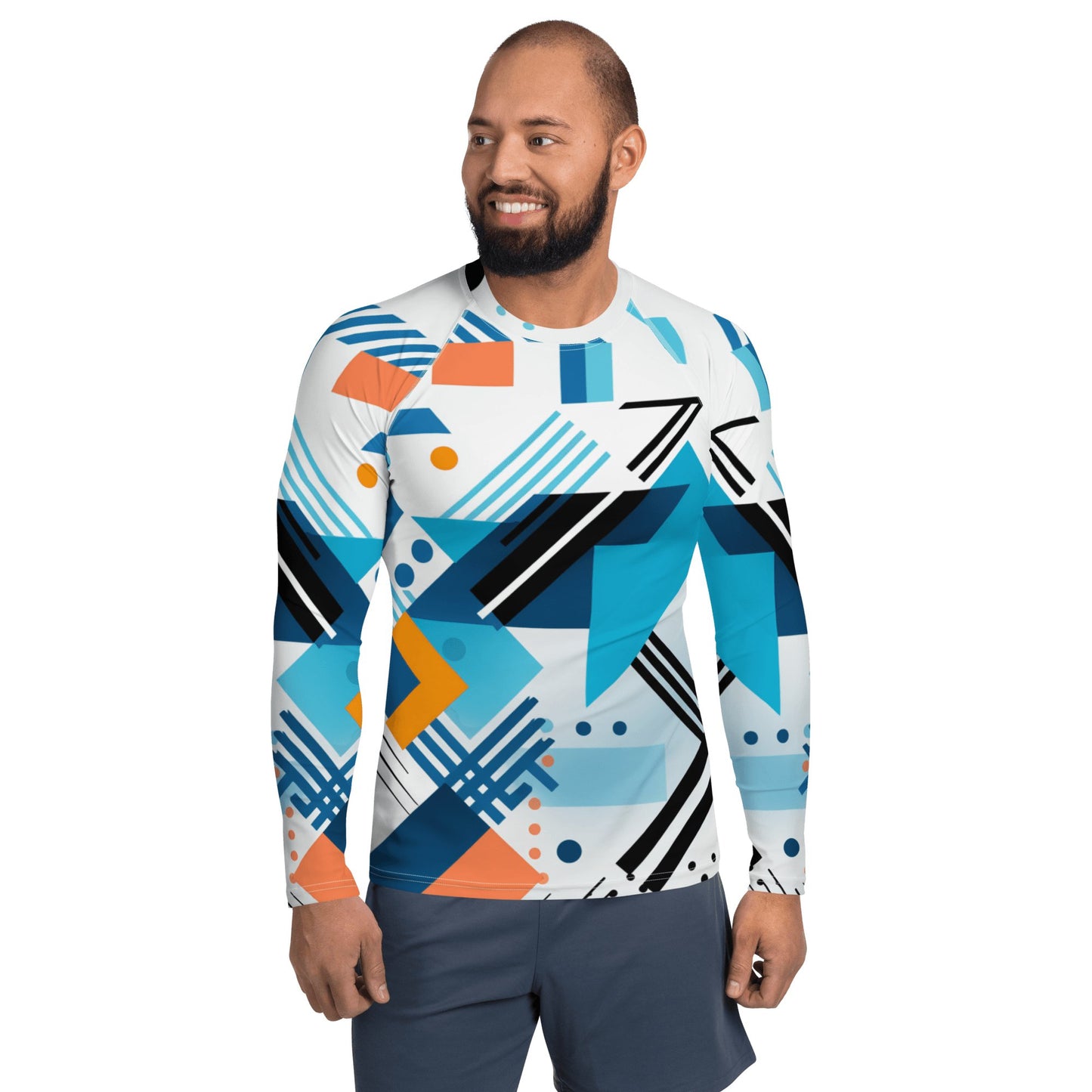 Herren Rash Guard "Geometric Harmony" - Artexio