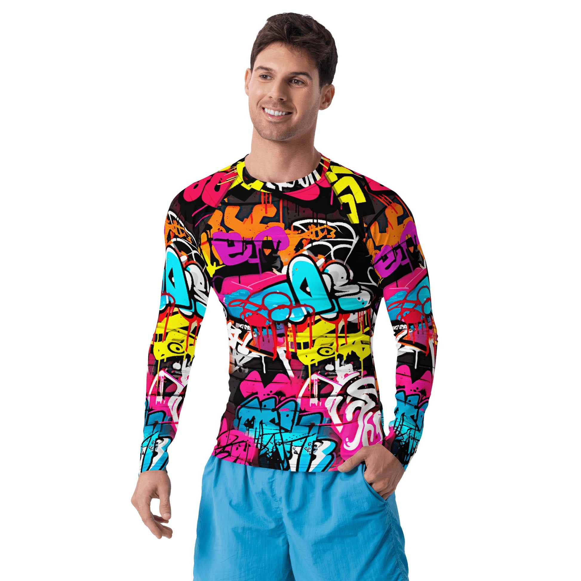 Herren Rash Guard "Graffiti" - Artexio