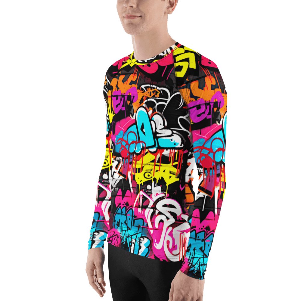 Herren Rash Guard "Graffiti" - Artexio