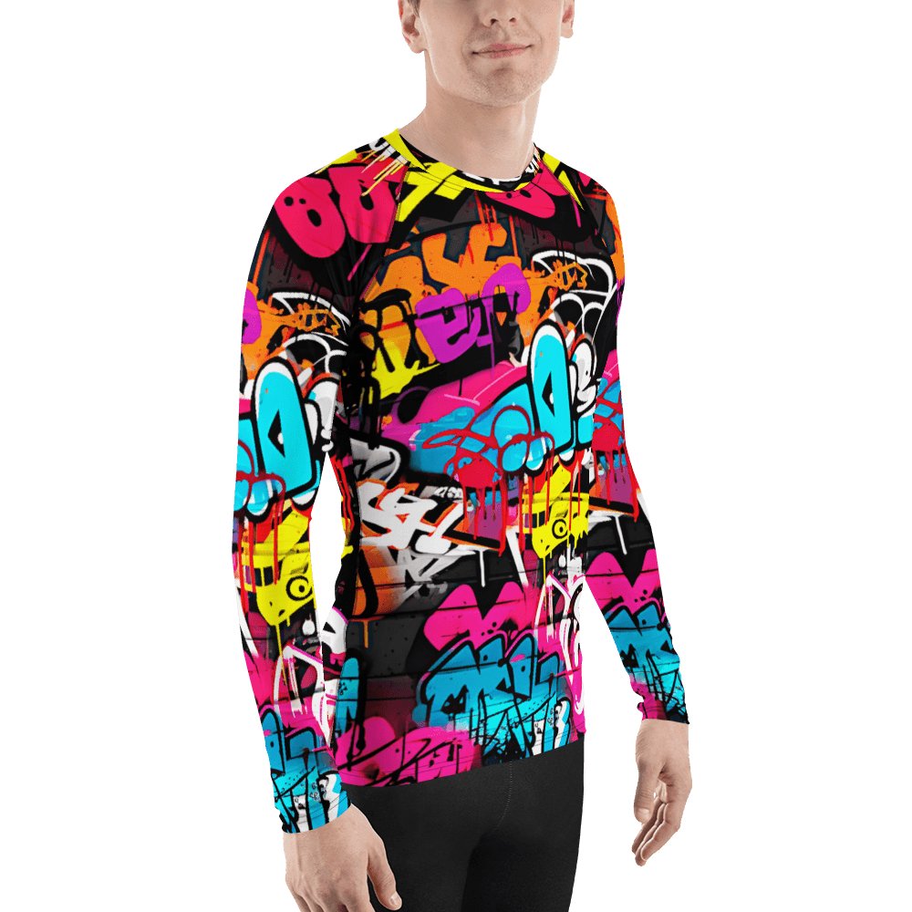 Herren Rash Guard "Graffiti" - Artexio