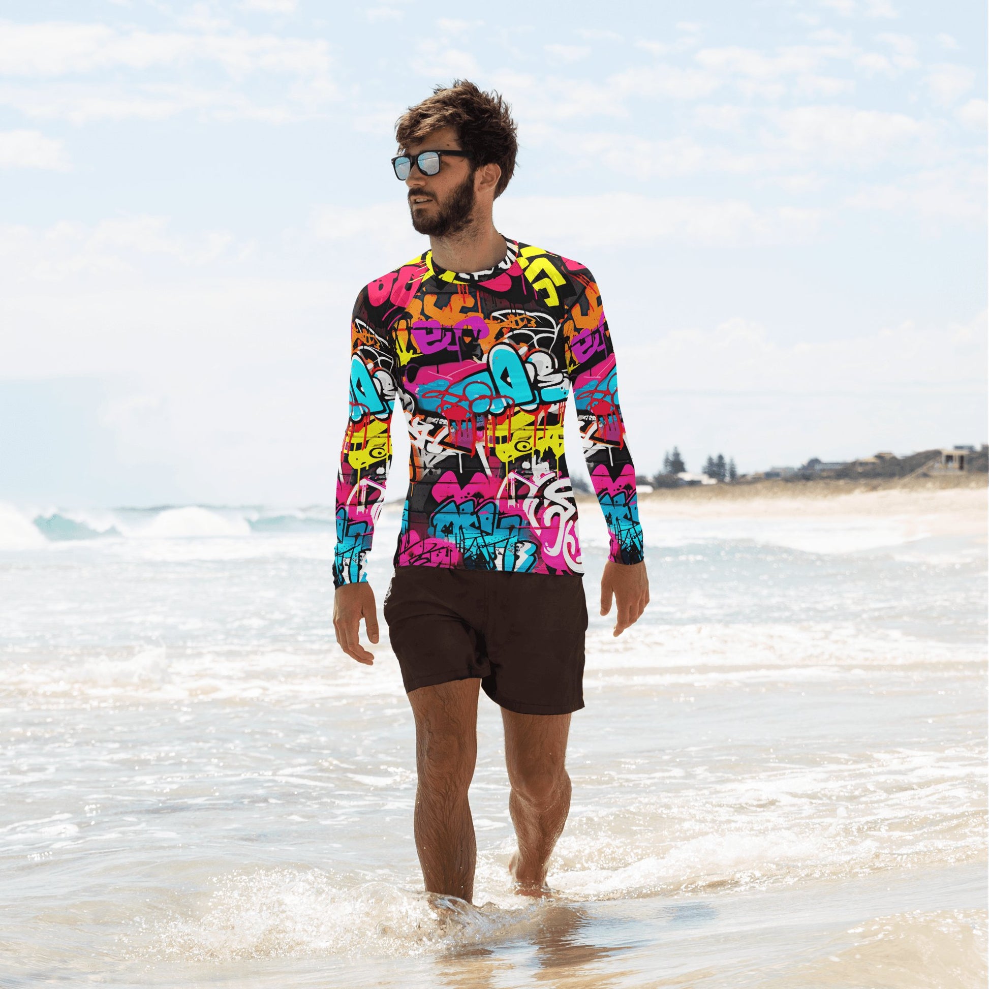 Herren Rash Guard "Graffiti" - Artexio