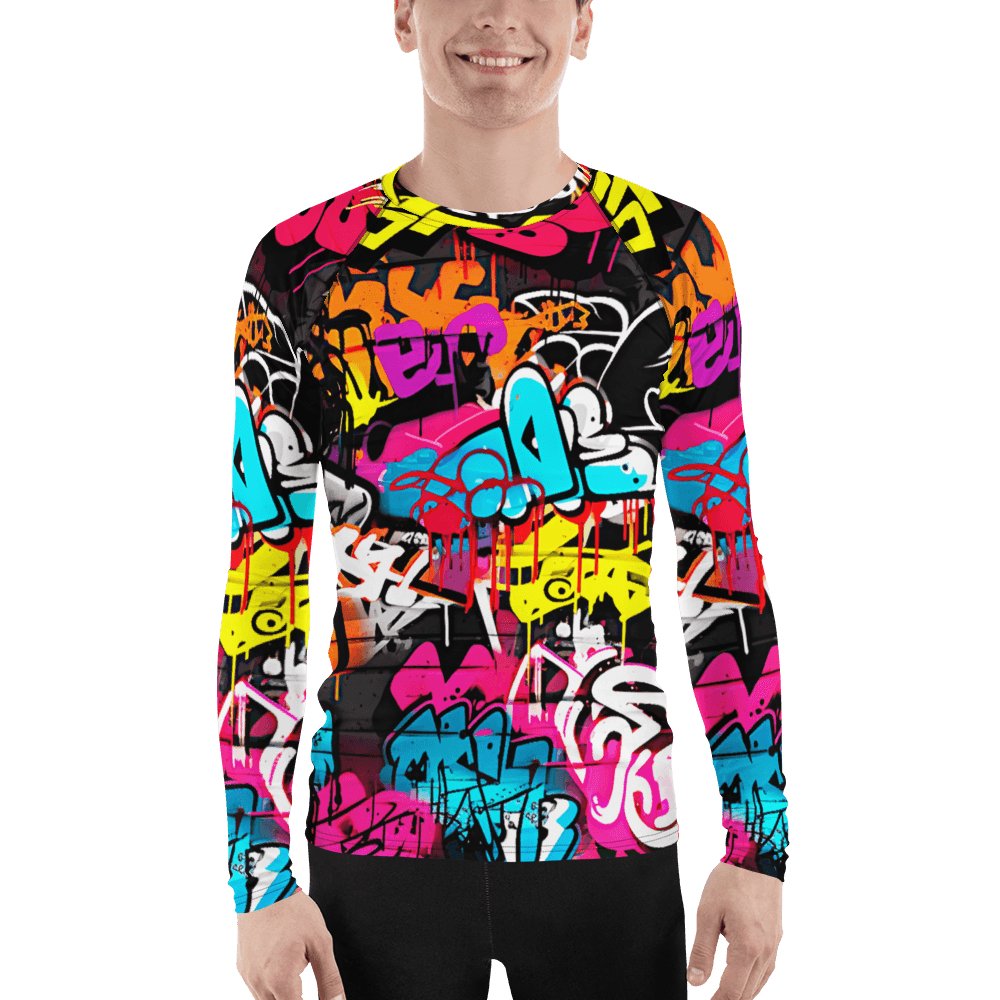 Herren Rash Guard "Graffiti" - Artexio