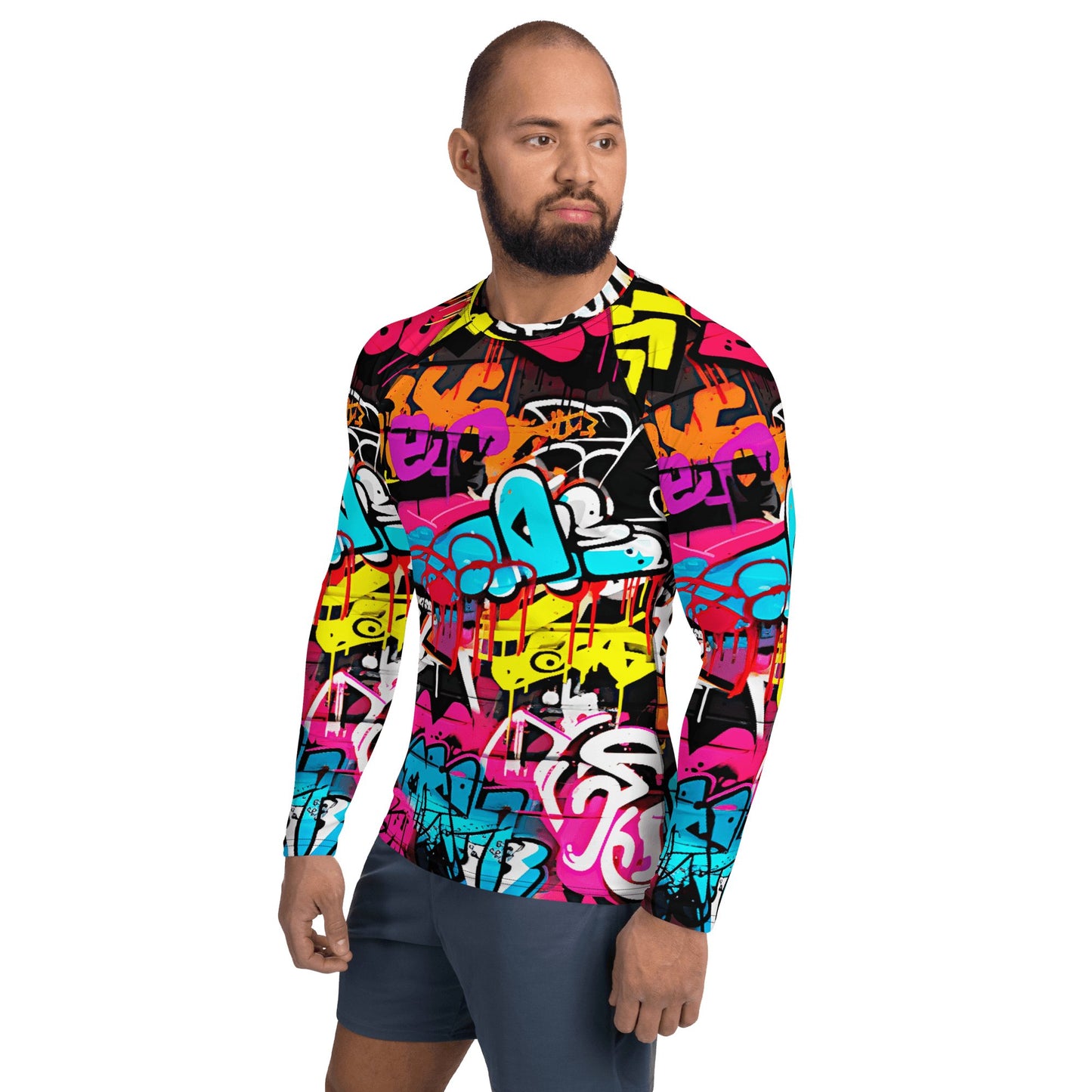 Herren Rash Guard "Graffiti" - Artexio