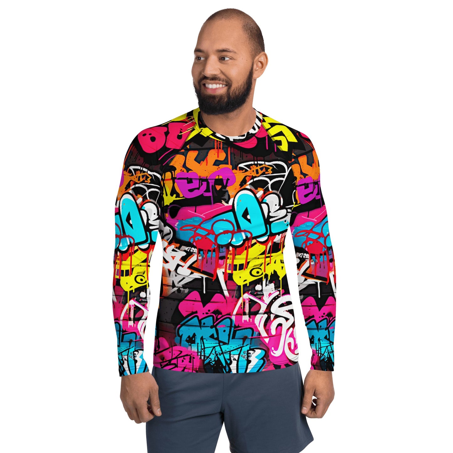 Herren Rash Guard "Graffiti" - Artexio