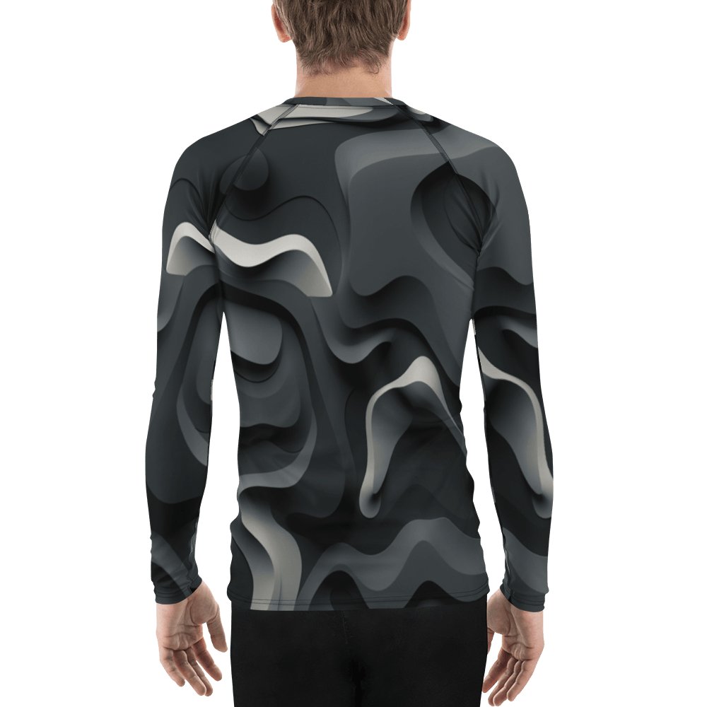 Herren Rash Guard "Monochrome Flow" - Artexio