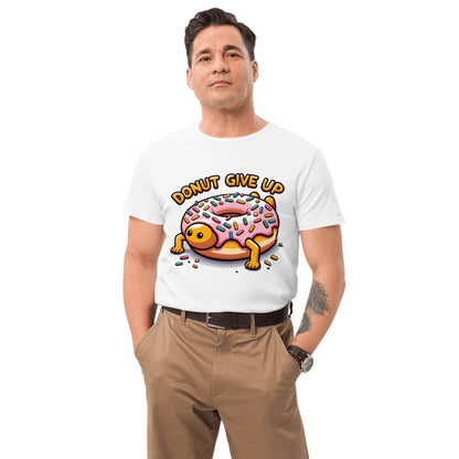 Herren T-Shirt aus Premium Baumwolle "Donut give up" - Artexio