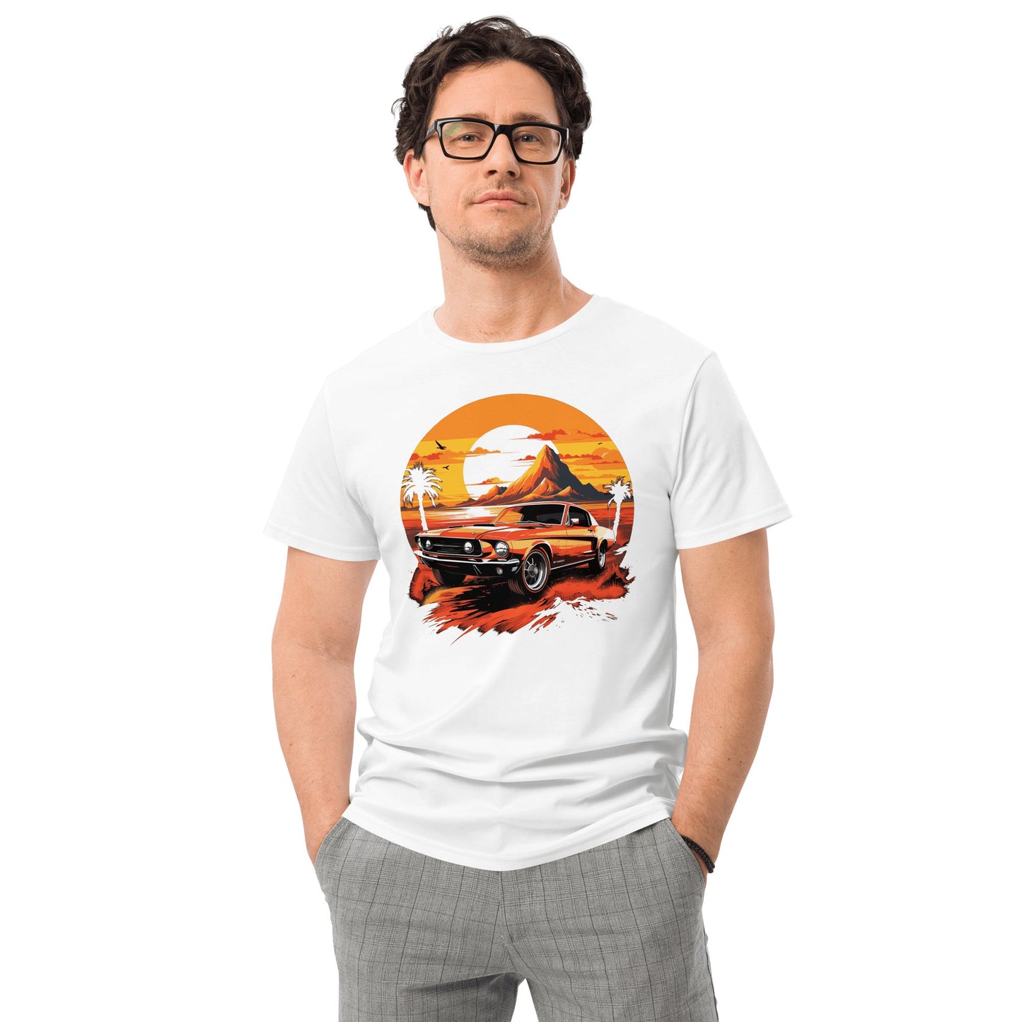 Herren T-Shirt aus Premium Baumwolle "Ford Mustang" - Artexio