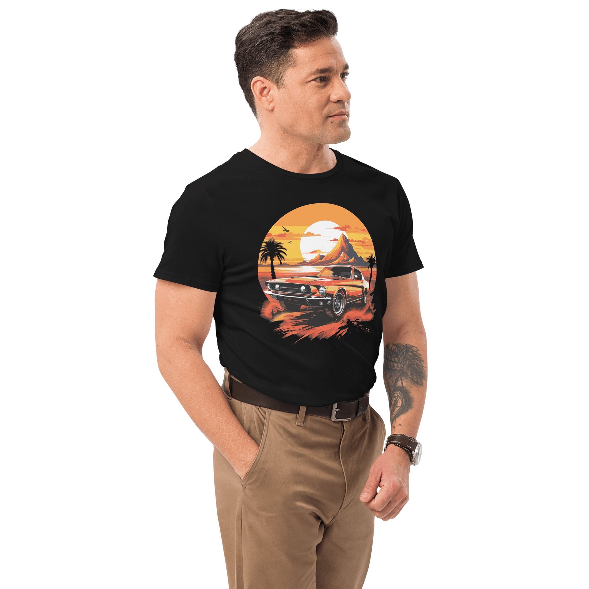 Herren T-Shirt aus Premium Baumwolle "Ford Mustang" - Artexio