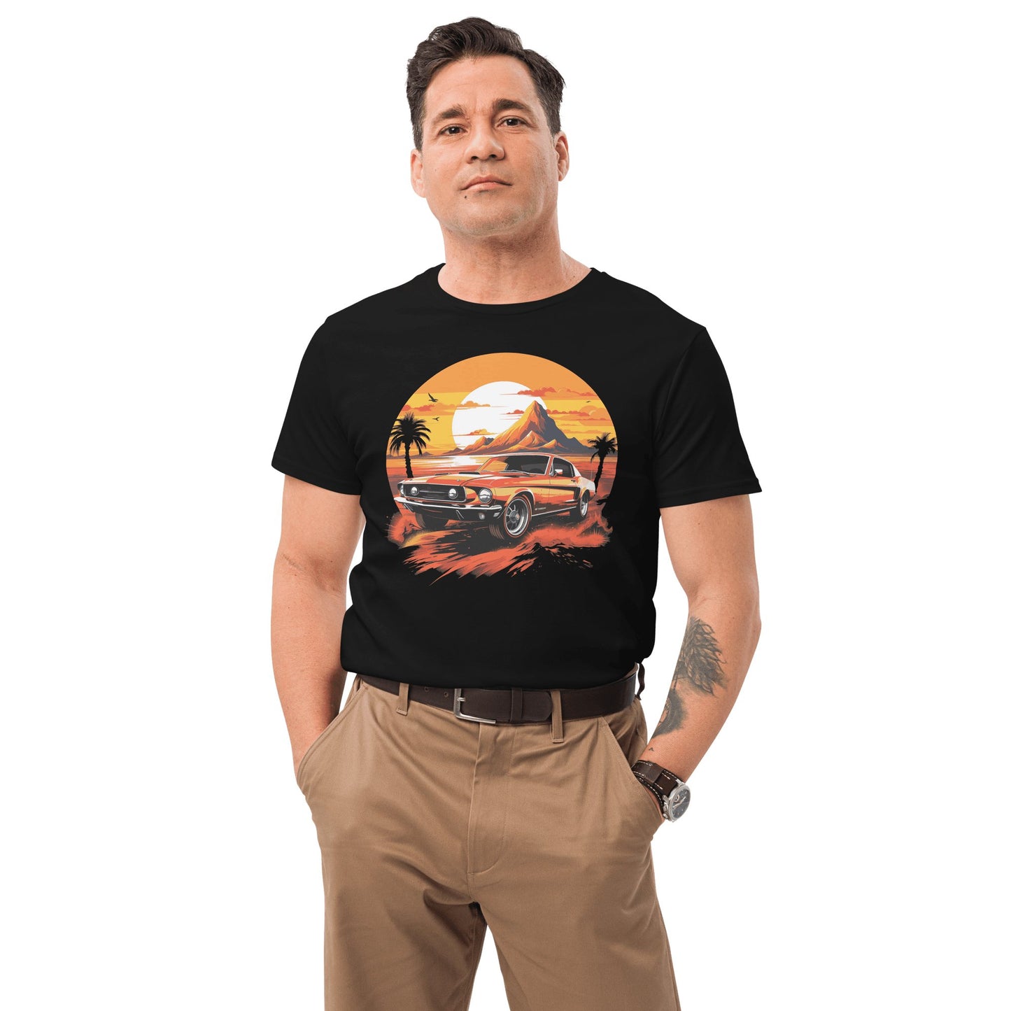 Herren T-Shirt aus Premium Baumwolle "Ford Mustang" - Artexio