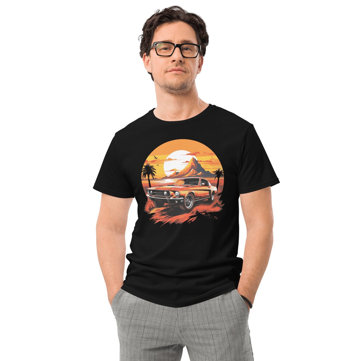 Herren T-Shirt aus Premium Baumwolle "Ford Mustang" - Artexio