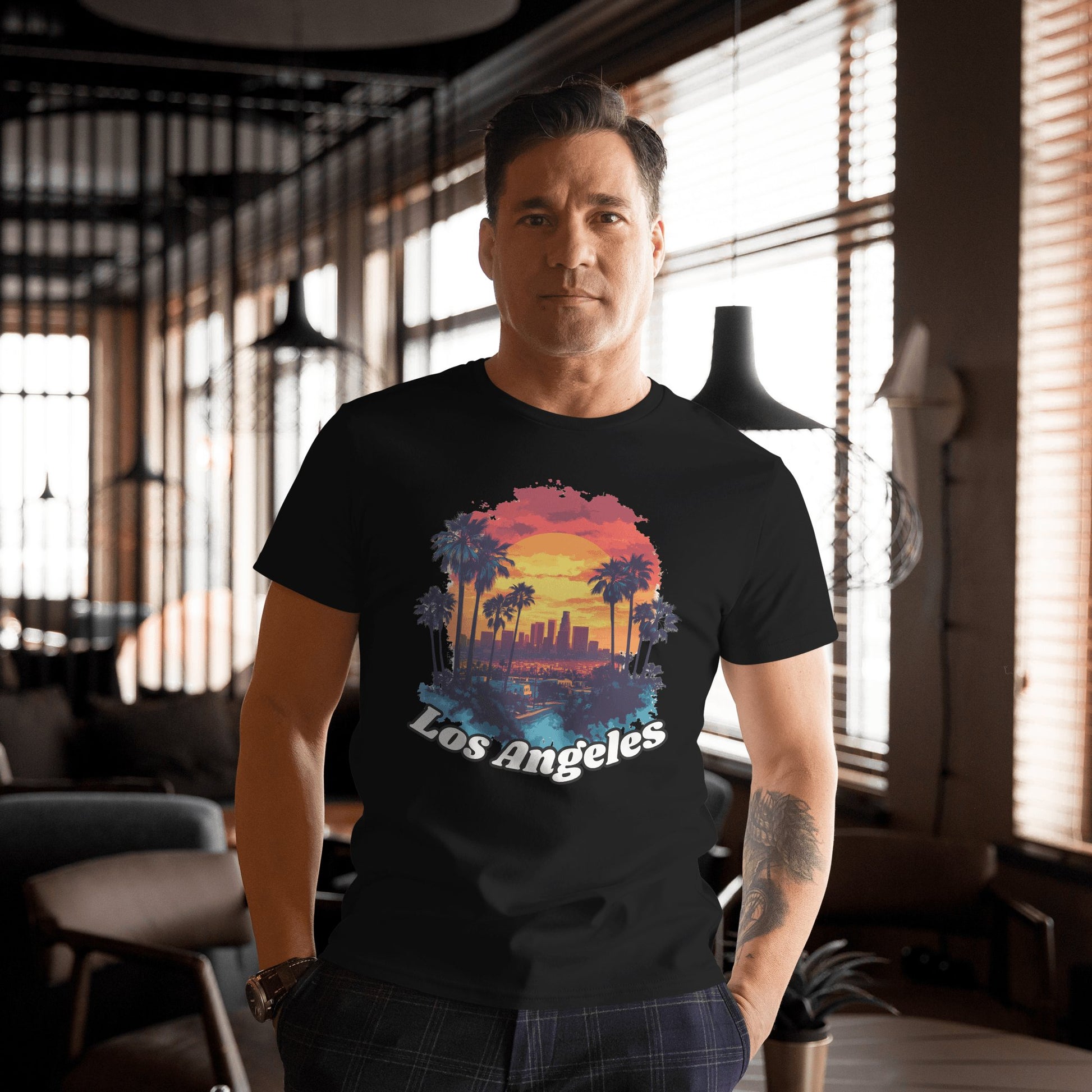 Herren T-Shirt aus Premium Baumwolle "Los Angeles" - Artexio