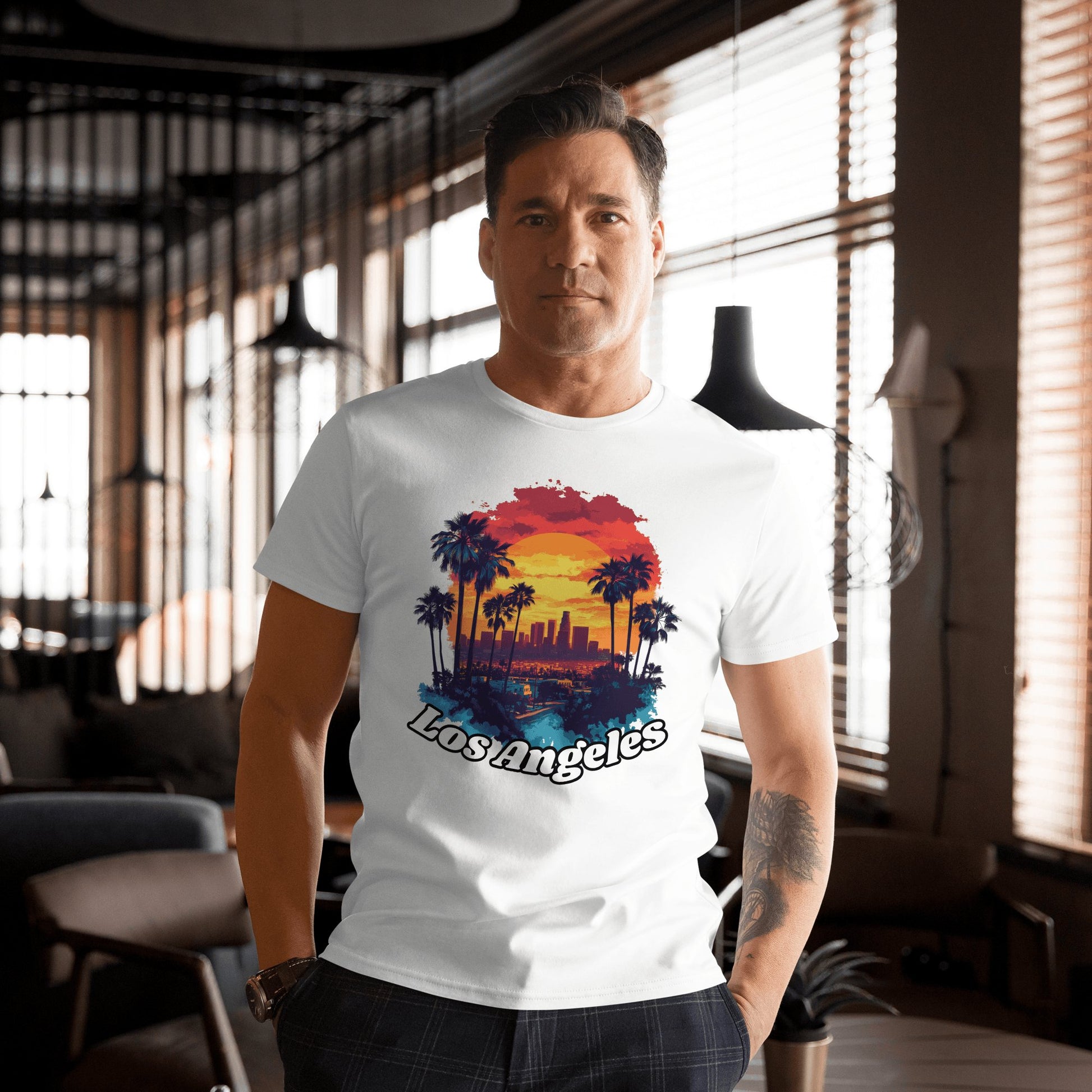 Herren T-Shirt aus Premium Baumwolle "Los Angeles" - Artexio