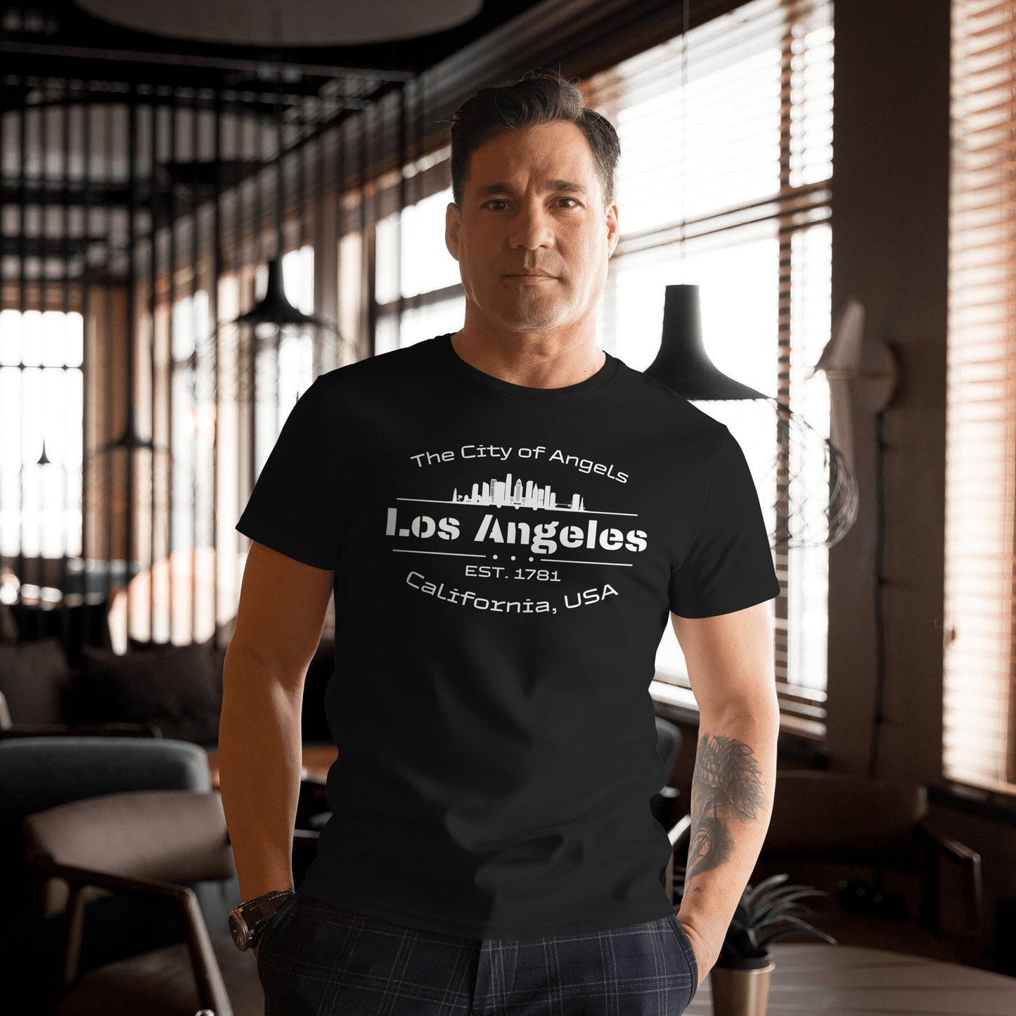 Herren T-Shirt aus Premium Baumwolle "Los Angeles" - Artexio