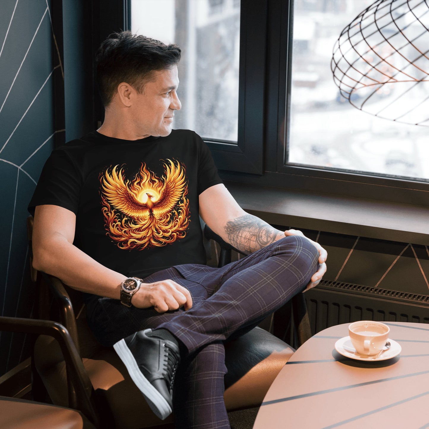 Herren T-Shirt aus Premium Baumwolle "Phoenix" - Artexio