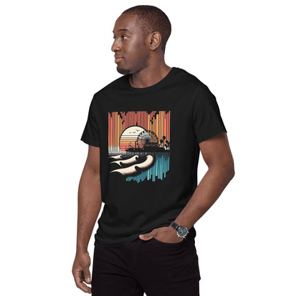 Herren T-Shirt aus Premium Baumwolle "Santa Monica Pier" - Artexio