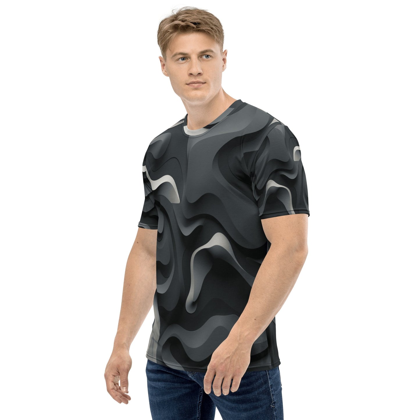 Herren T-Shirt "Monochrome Flow" - Artexio