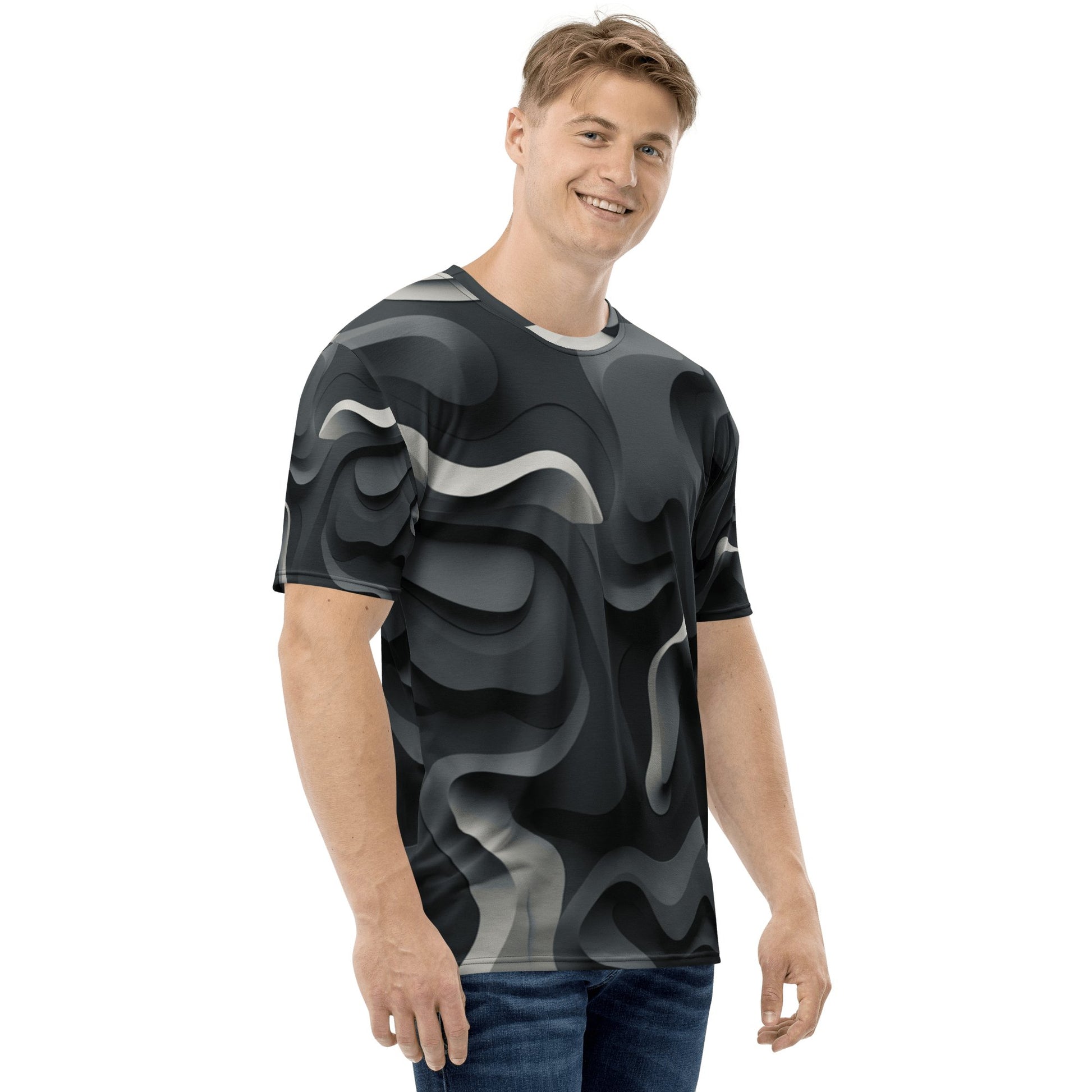 Herren T-Shirt "Monochrome Flow" - Artexio