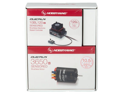 Hobbywing Combo Quicrun 10BL120 G2 Regler mit 10.5T 3650SD Motor