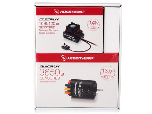 Hobbywing Combo Quicrun 10BL120 G2 Regler mit 13.5T 3650SD Motor