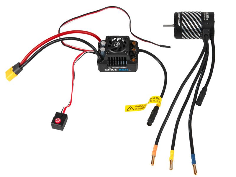 Hobbywing Ezrun MAX10 G2 80A Combo mit 3652SD - 4100kV 3,175 Welle