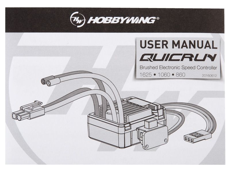 Hobbywing QuicRun 1060 für 1:10 RC Autos 60A Brushed Regler