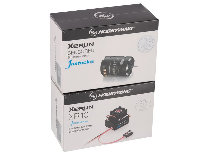 Hobbywing Xerun Justock Combo G3S mit 10.5 Turn 4000kV für 1:10 Stock, Drift