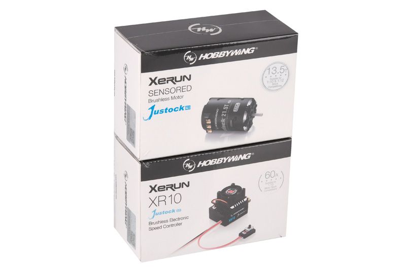 Hobbywing Xerun Justock Combo G3S mit 13.5 Turn 3200kV für 1:10 Stock