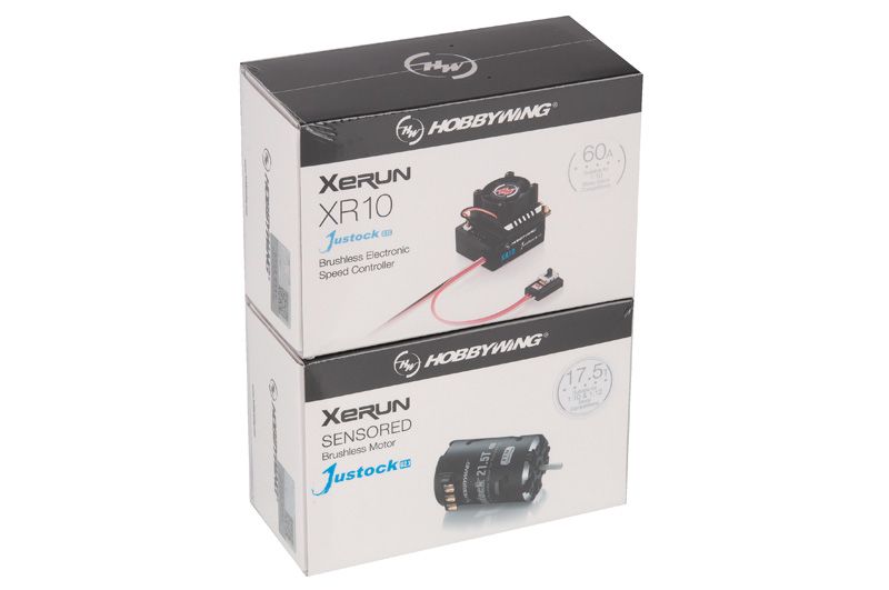Hobbywing Xerun Justock Combo G3S mit 17.5 Turn 2450kV für 1:10 Stock