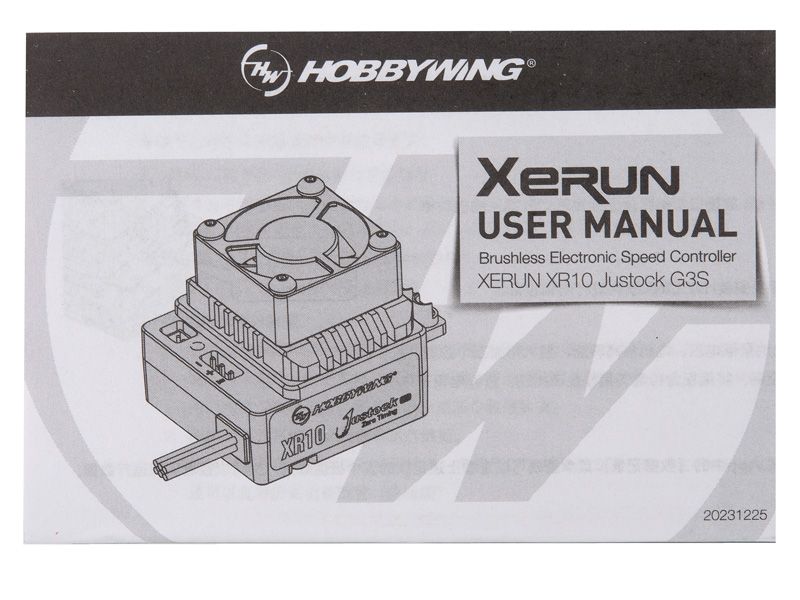 Hobbywing Xerun XR10 Justock G3S Brushless Regler 60A, 2s - 3 LiPo, BEC 4A