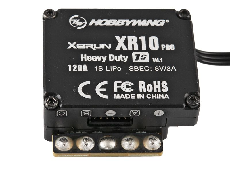 Hobbywing Xerun XR10 Pro 1S Brushless Regler 120A für 1:12 Fahrzeuge