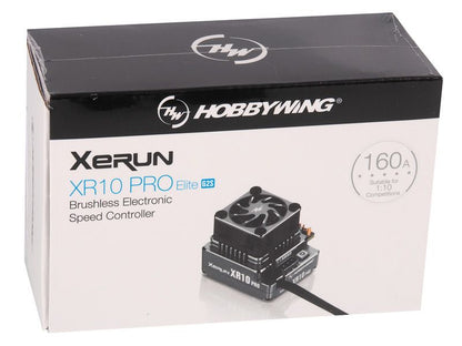 Hobbywing Xerun XR10 Pro Elite G2S Brushless Regler 160A, 2s LiPo für 1:10 Fahrzeuge