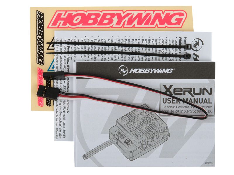 Hobbywing Xerun XR10 Stock Brushless Regler 80A 1S LiPo, BEC 3A für 1:12 Fahrzeuge